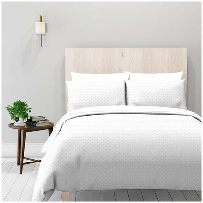 Natural Earth Organic Cotton Sheet Set 4 Piece Queen Swirling Leaves