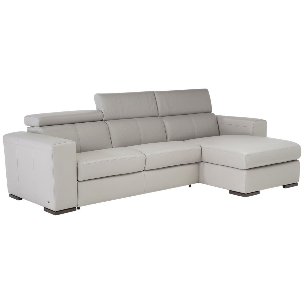 Natuzzi Group Leather Sectional 2 Piece