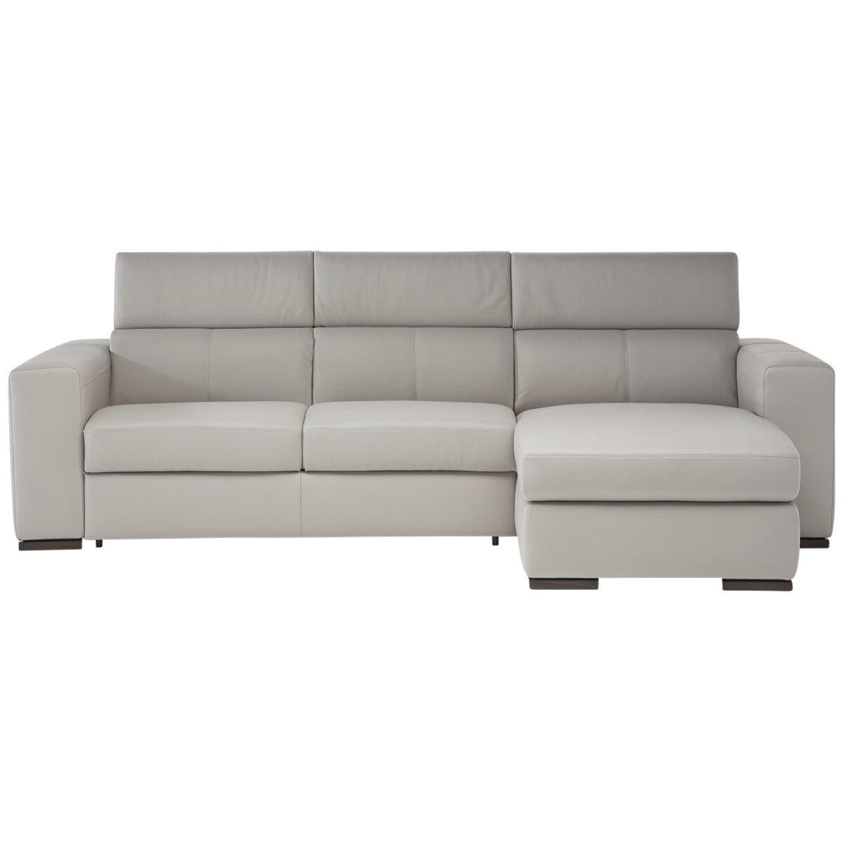 Natuzzi Group Leather Sectional 2 Piece