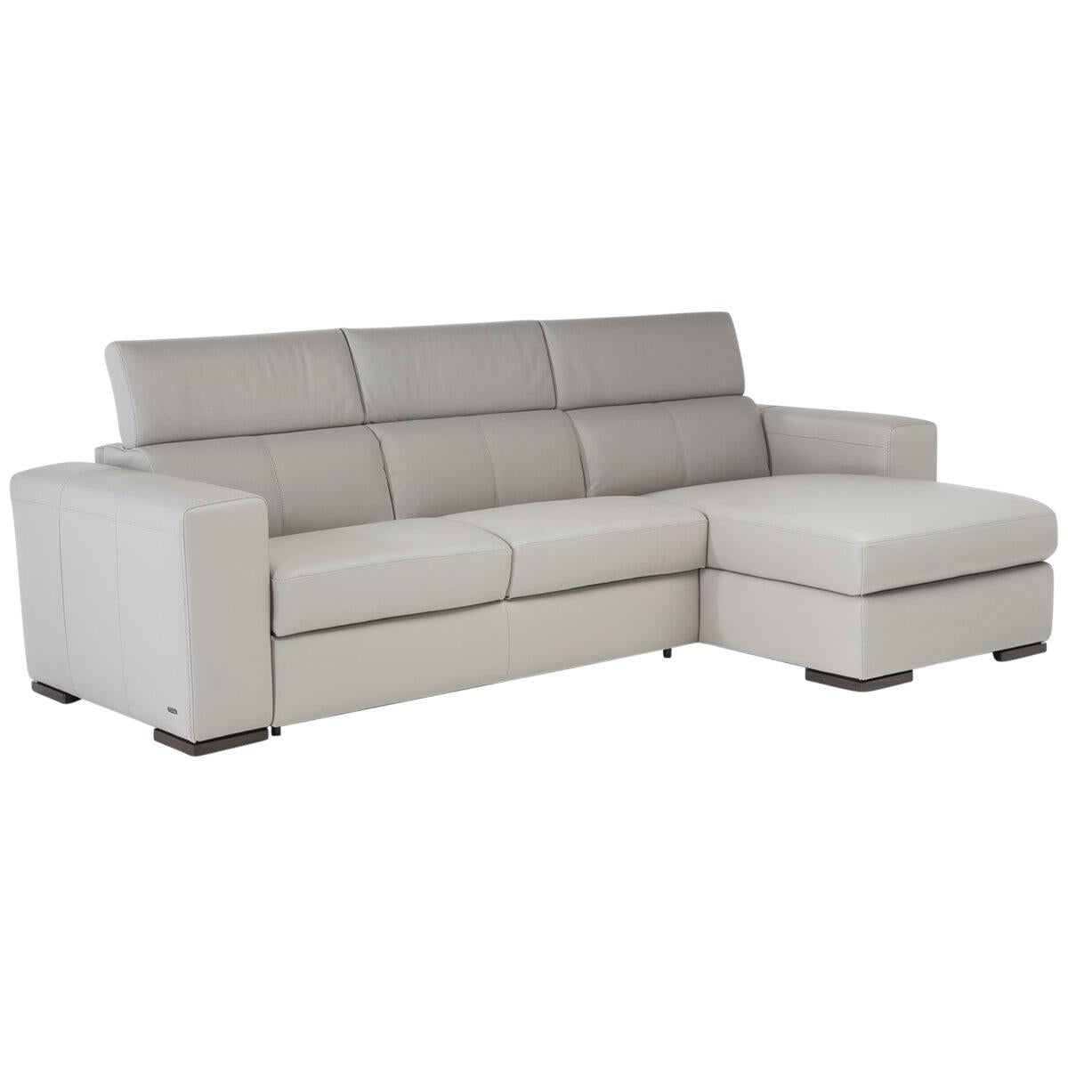 Natuzzi Group Leather Sectional 2 Piece
