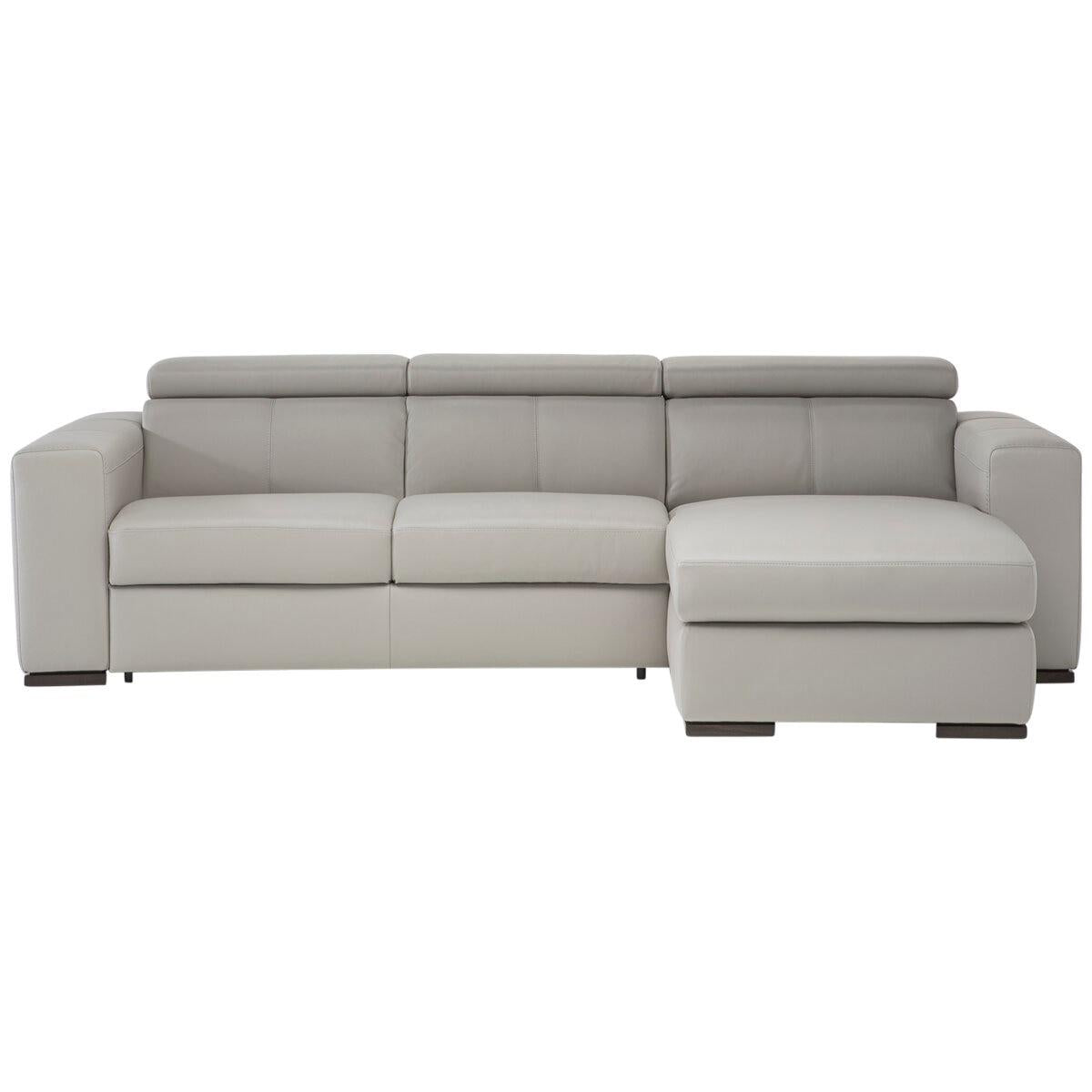 Natuzzi Group Leather Sectional 2 Piece