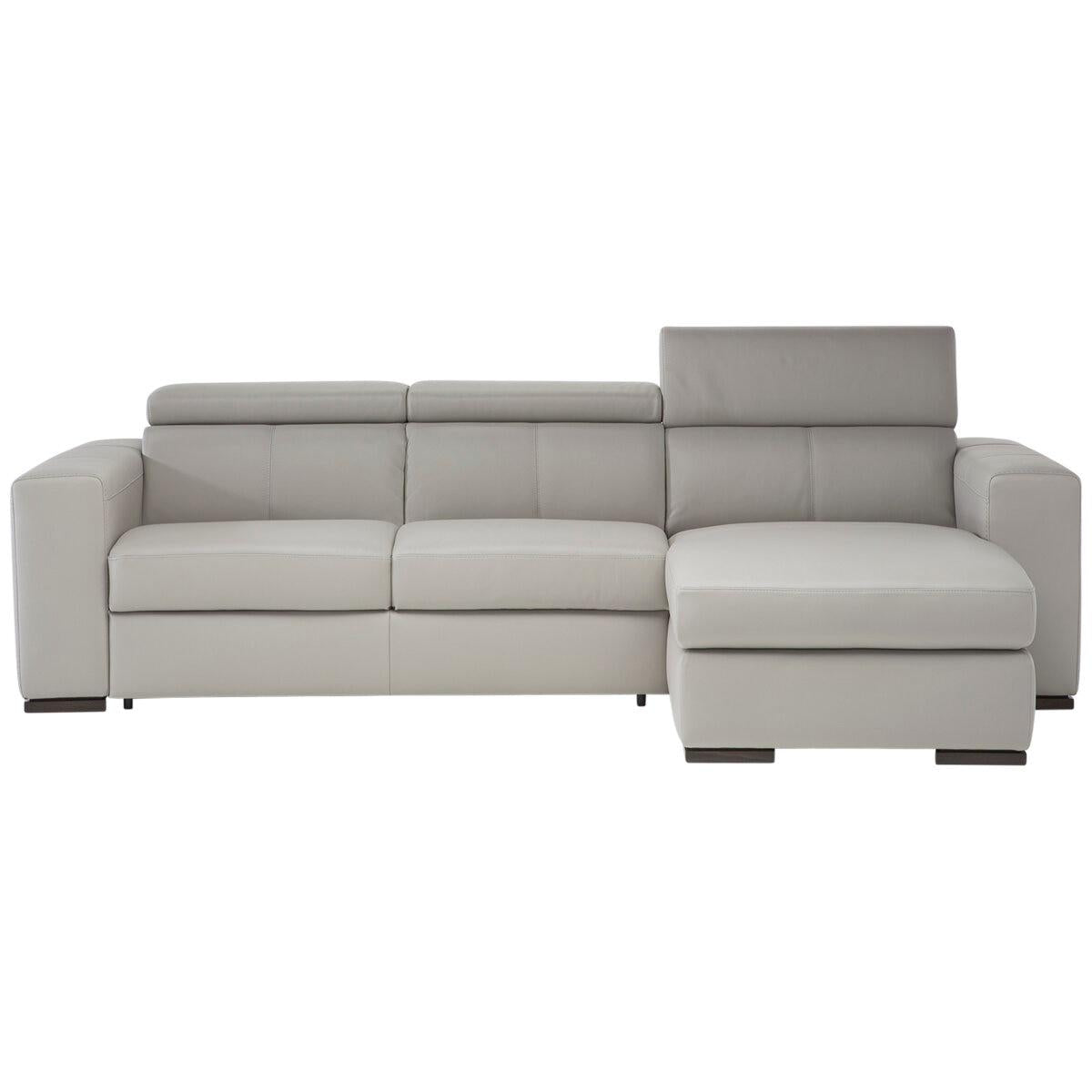 Natuzzi Group Leather Sectional 2 Piece