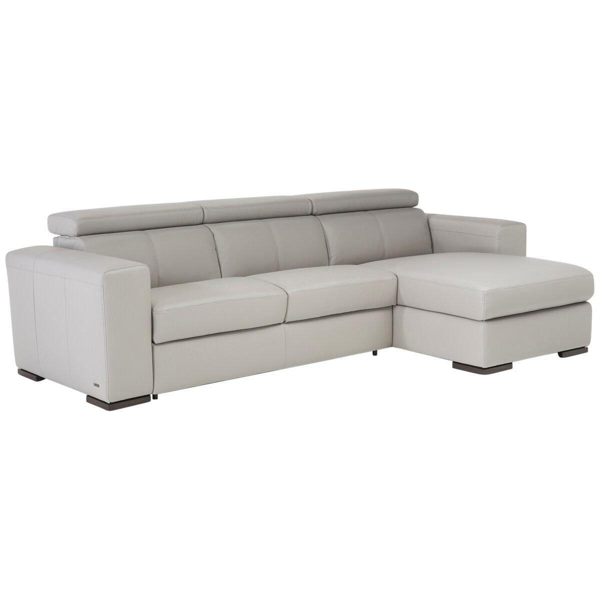 Natuzzi Group Leather Sectional 2 Piece