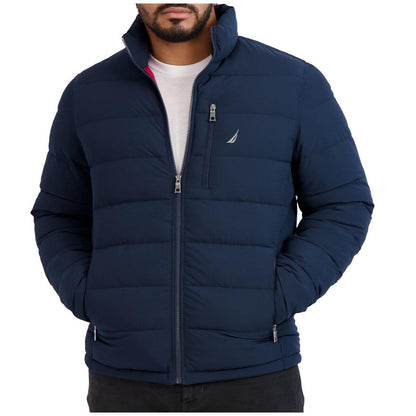 Nautica Mechanical Stretch Puffer Jacket Navy