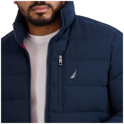 Nautica Mechanical Stretch Puffer Jacket Navy