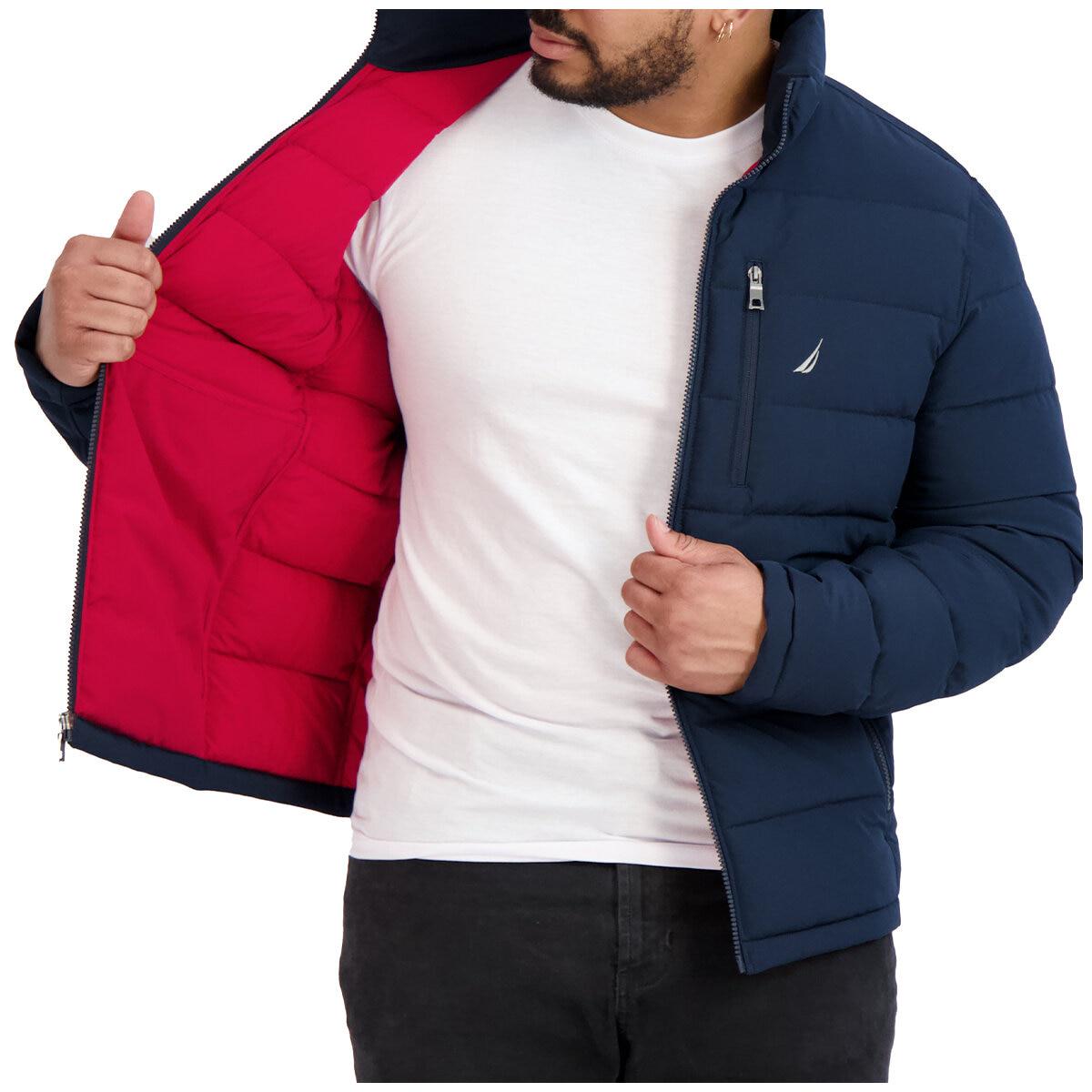 Nautica Mechanical Stretch Puffer Jacket Navy