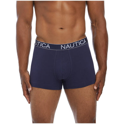 Nautica Men's 3pk Trunks Peacoat and Stripe