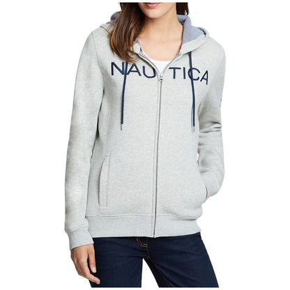 Nautica Women's Hoodie Heather Grey