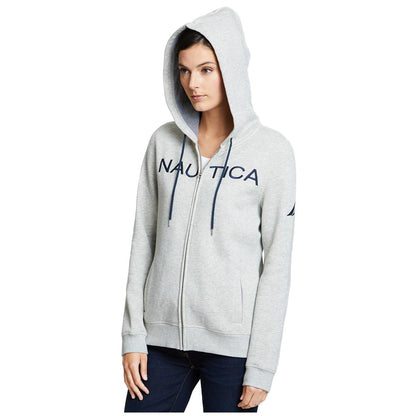 Nautica Women's Hoodie Heather Grey