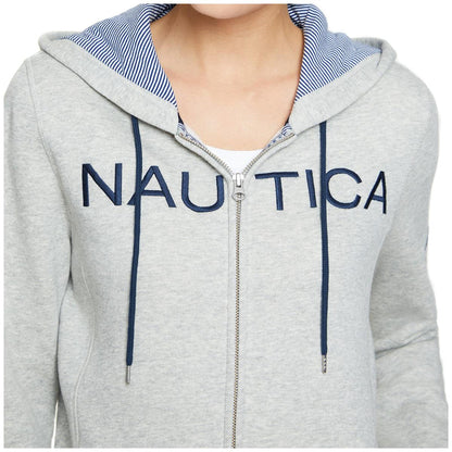 Nautica Women's Hoodie Heather Grey