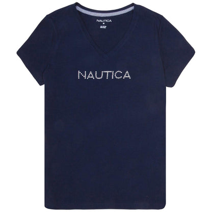 Nautica Women's V-Neck Tee White
