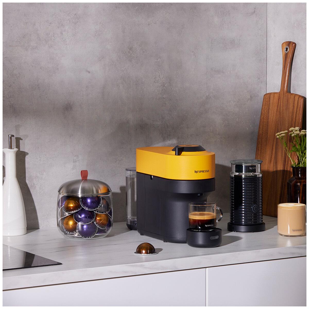 Nespresso De'Longhi Vertuo POP Coffee Machine Bundle Yellow ENV90