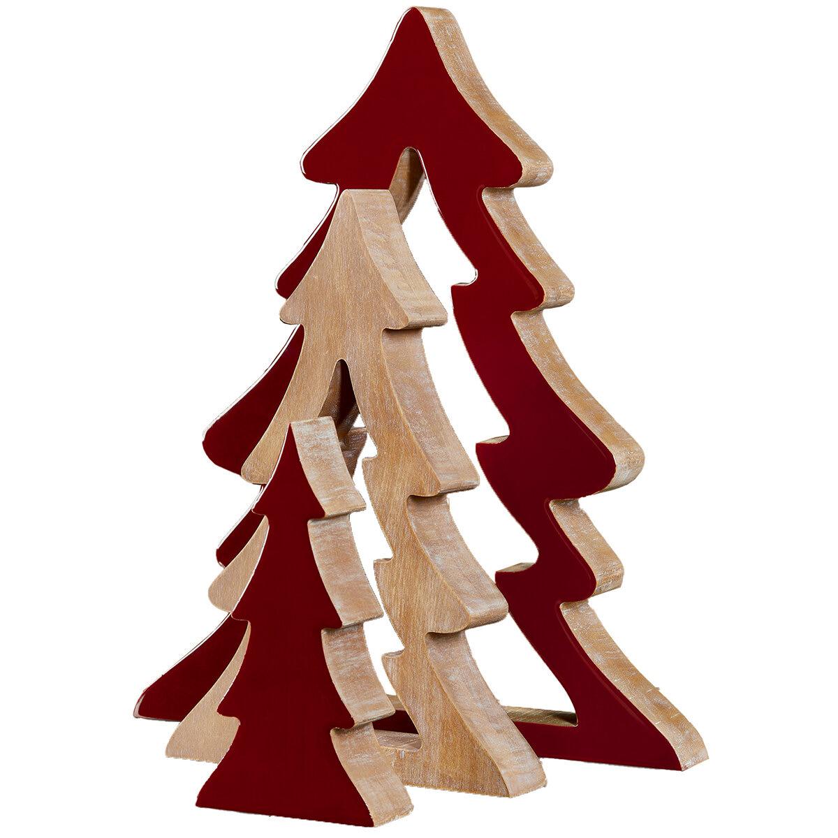 Nesting Wood Trees 45cm