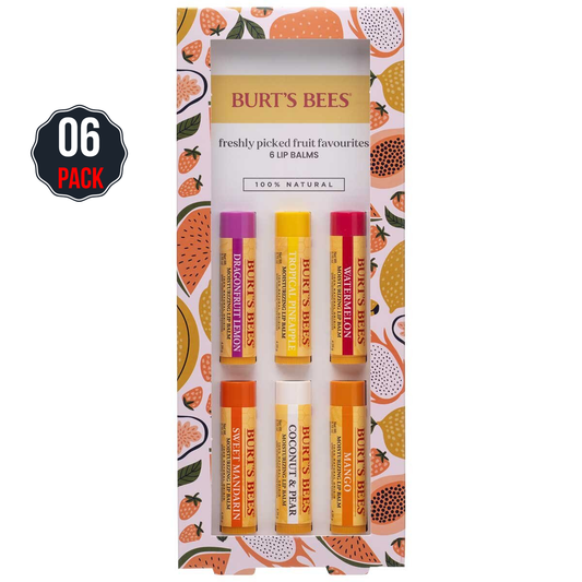 Burt's Bees Freshly Picked Favourites Lip Balm 6 Pack