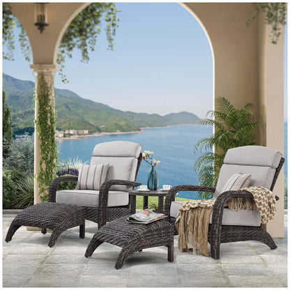 Nogales Adirondack Patio Seating 5 Piece Set