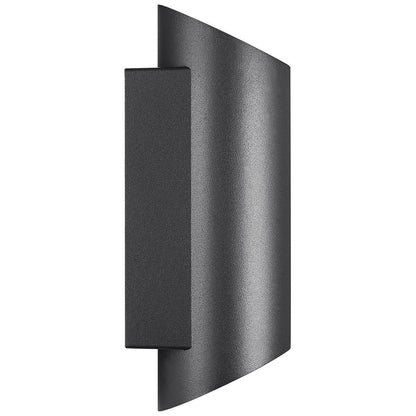 Nordlux Nico Round 22 Black Outdoor Wall Light IP54 GU10