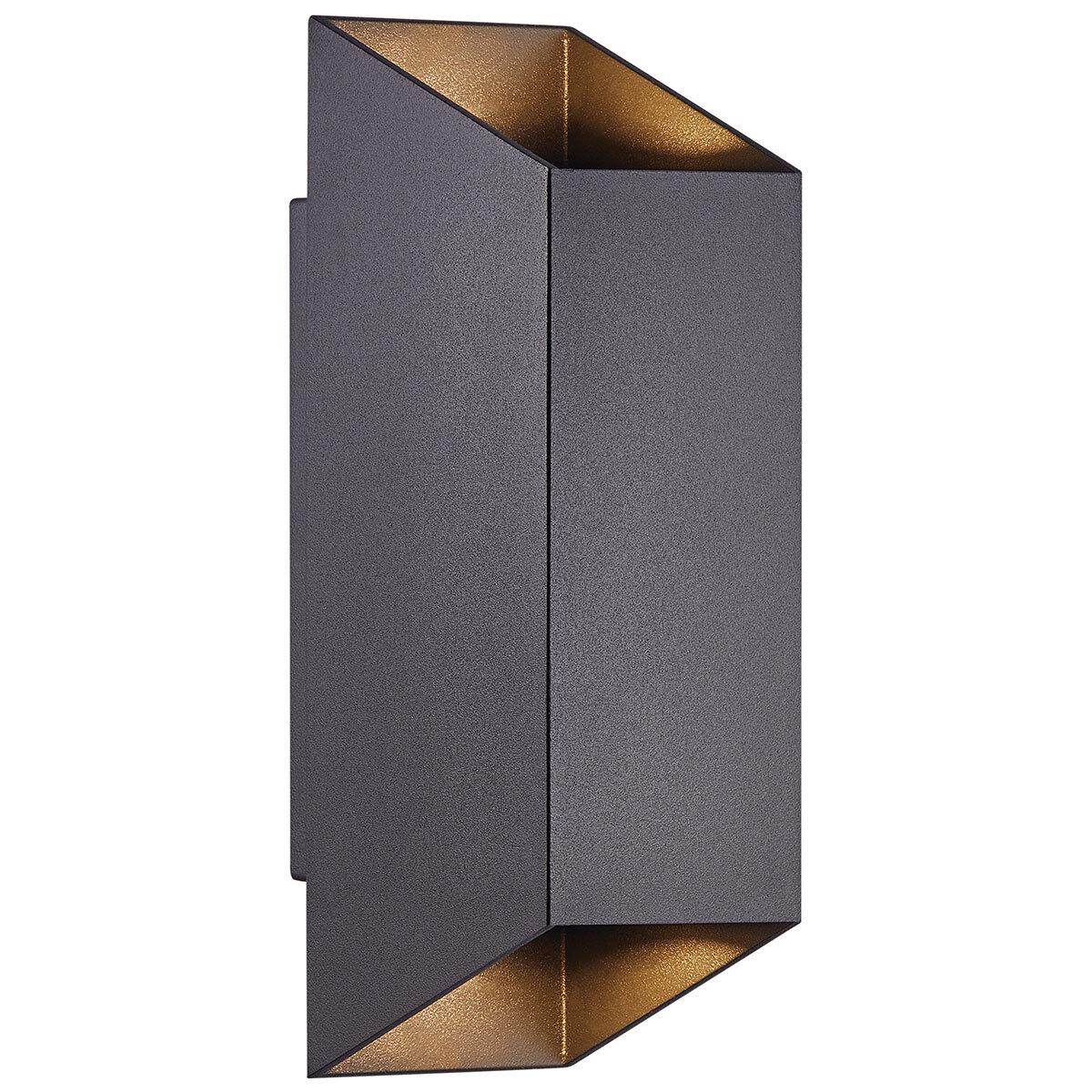 Nordlux Nico Square 22 Wall Light Black