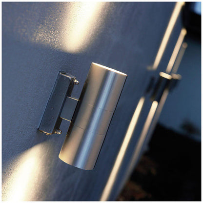 Nordlux Tin Wall Light Up Down Stainless Steel