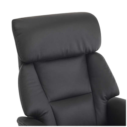 Northridge Home Leather Manual Recliner With Ottoman