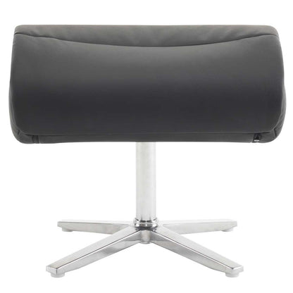 Northridge Home Leather Manual Recliner With Ottoman