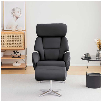 Northridge Home Leather Manual Recliner With Ottoman