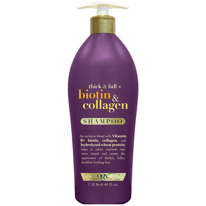 OGX Extra Strength Biotin And Collagen Shampoo + Conditioner 2 x 1L