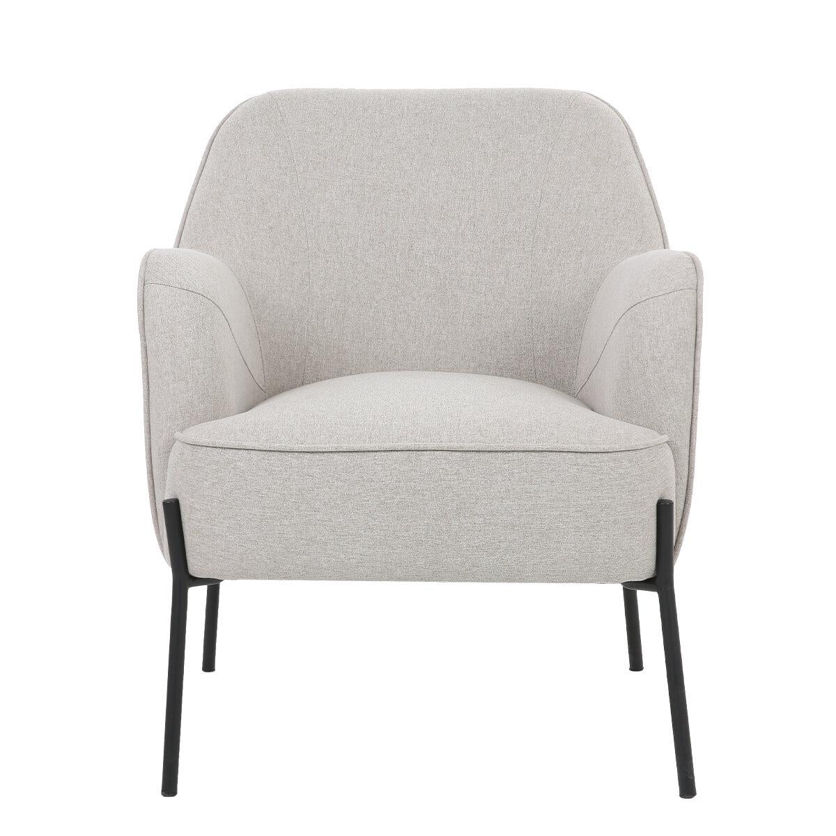 ONEX HuGo Upholstered Armchair Light Grey