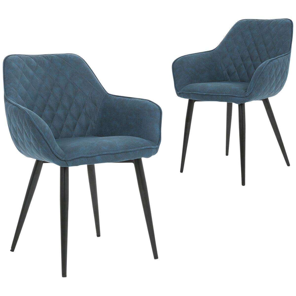 ONEX RiVa Dining Chair Dark Blue 2 Pack