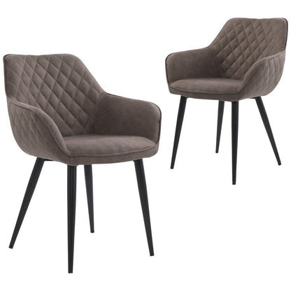 ONEX RiVa Dining Chair Brown 2 Pack