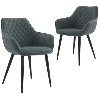 ONEX RiVa Dining Chair Dark Green 2 Pack