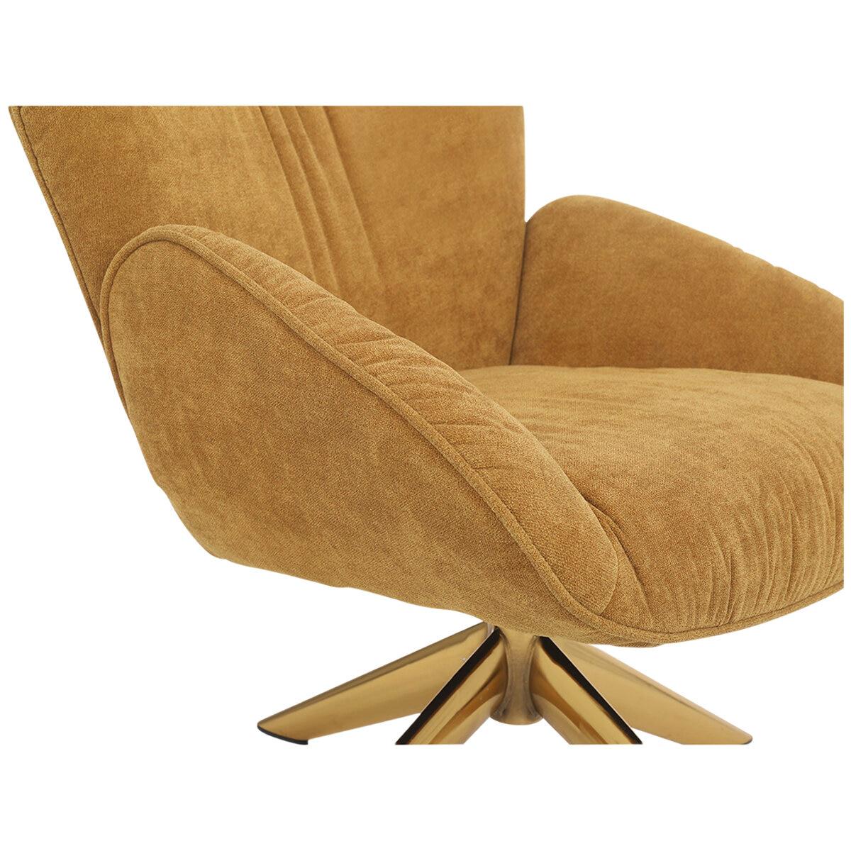 ONEX SaSa Swivel Armchair Mustard