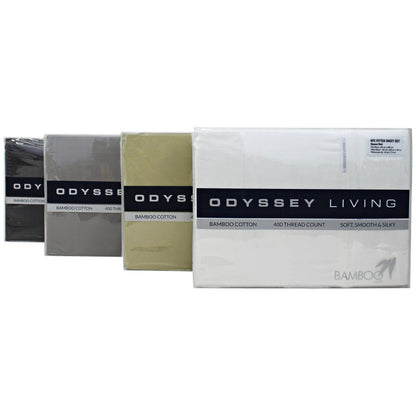 Odyssey Living 400Thread Count Bamboo 4 Piece Sheet Set Queen