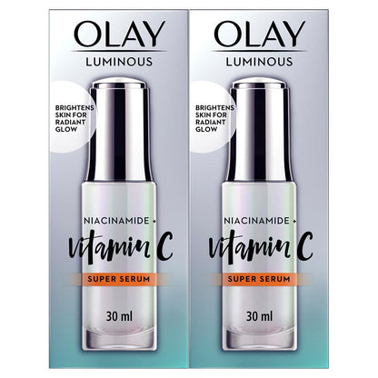 Olay Luminous Niacinamide And Vitamin C Super Serum 2 x 30ml