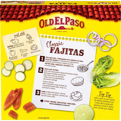 Old El Paso Fajita Dinner Kit Mexican Style Mild 485g