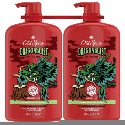 Old Spice Dragon Blast Body Wash 2 x 987ml
