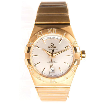 Omega Constellation Yellow Gold Chronograph Men's Watch 123.55.38.22.02.002