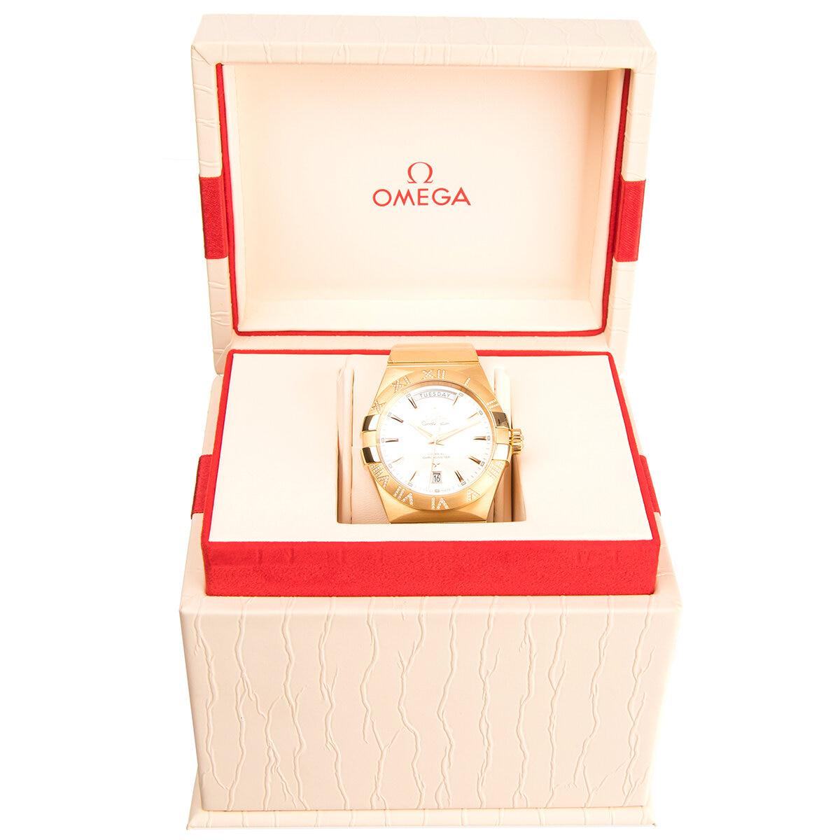 Omega Constellation Yellow Gold Chronograph Men's Watch 123.55.38.22.02.002