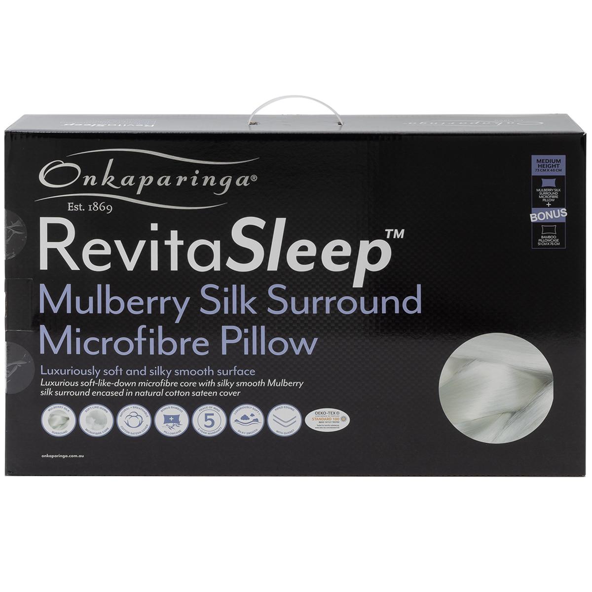 Onkaparinga Revitasleep Mulberry Silk Surround Pillow