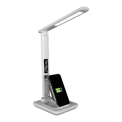 Ottlite LED Desk Lamp with Extendible Wireless Charging Base Black