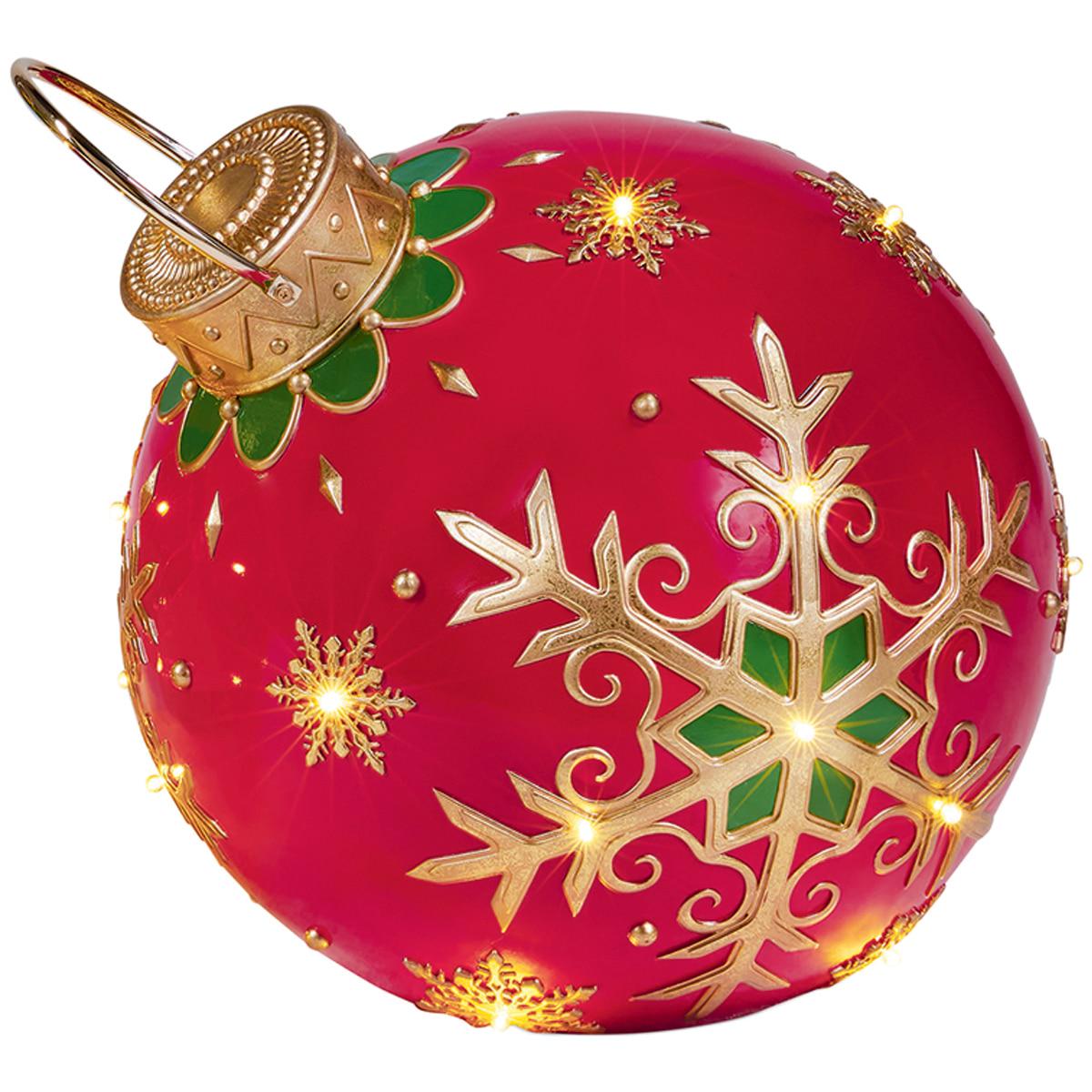 Oversized Christmas Ornament with LED Lights Snowflake