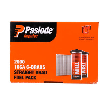 PASLODE 25mm C Series Straight Brads 2000 Pack B20650
