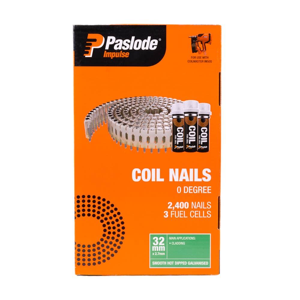 PASLODE 32 x 2.7mm HDG Coil Nails B40027