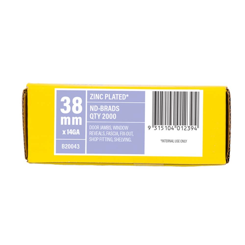 PASLODE 38mm Staples 2000 Pack B20043