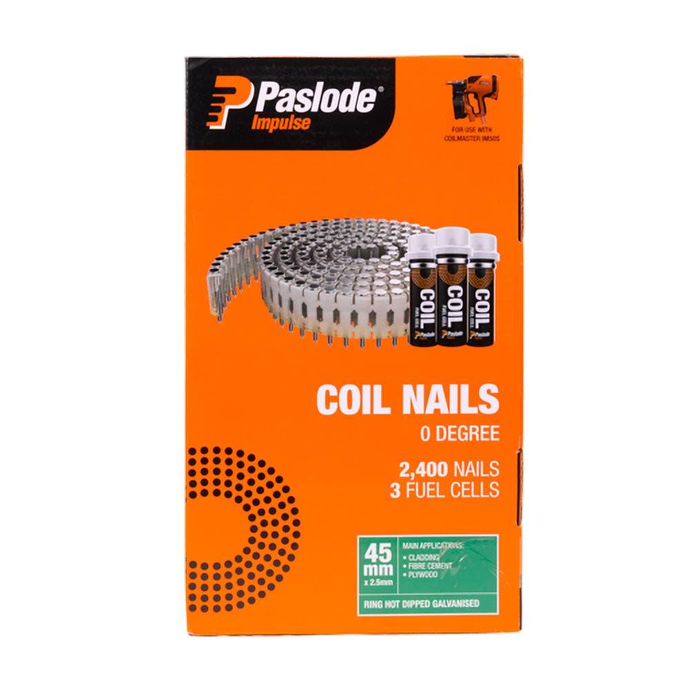 PASLODE 45 x 2.5mm HDG Coil Nails B40021