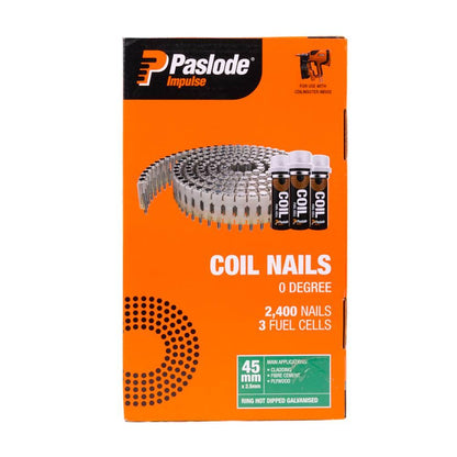 PASLODE 45 x 2.5mm HDG Coil Nails B40021