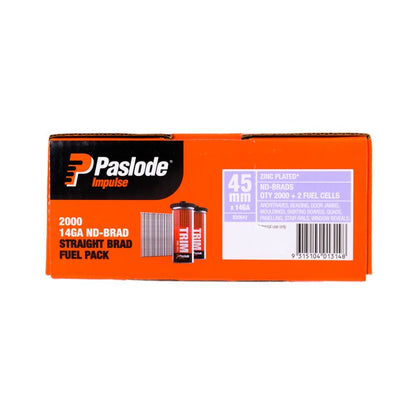 PASLODE 45mm ND Series Brads 2000 Pack B20642