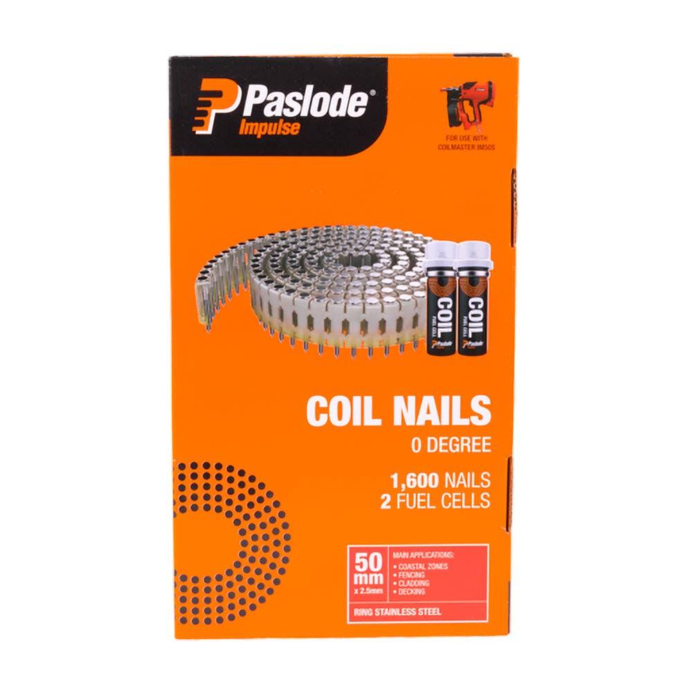 PASLODE 50 x 2.5mm Stainless Steel Coil Nails B40024
