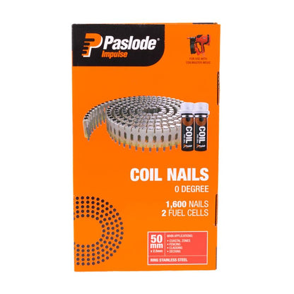 PASLODE 50 x 2.5mm Stainless Steel Coil Nails B40024