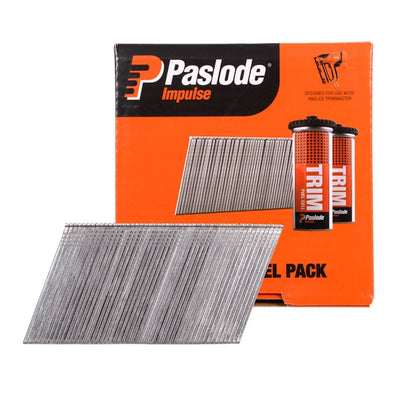 PASLODE 50mm 20 Degree C Brad Nails and 2 x Fuel Cells - 2000 Pack B20750