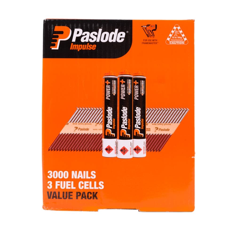 PASLODE 65mm Impulse DekFast 3000 Pack B20562V